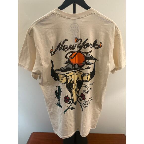 SZ L - Cream New York Western Style Civil LA Shirt - Picture 1 of 2